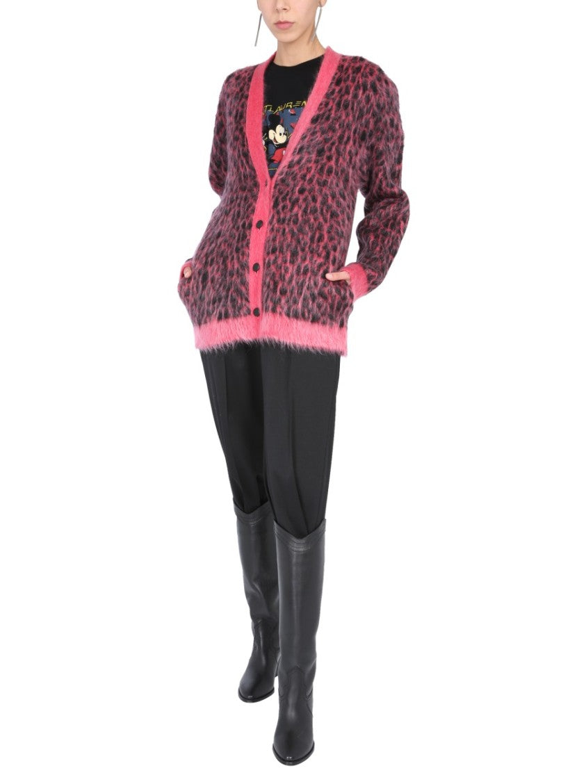 Leopard Jacquard Cardigan