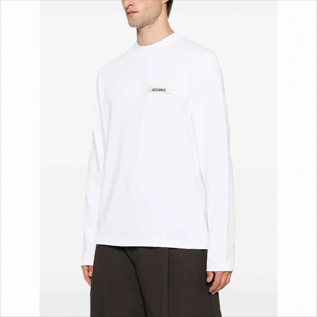 Long-Sleeve Cotton T-Shirt With Minimalist Design
