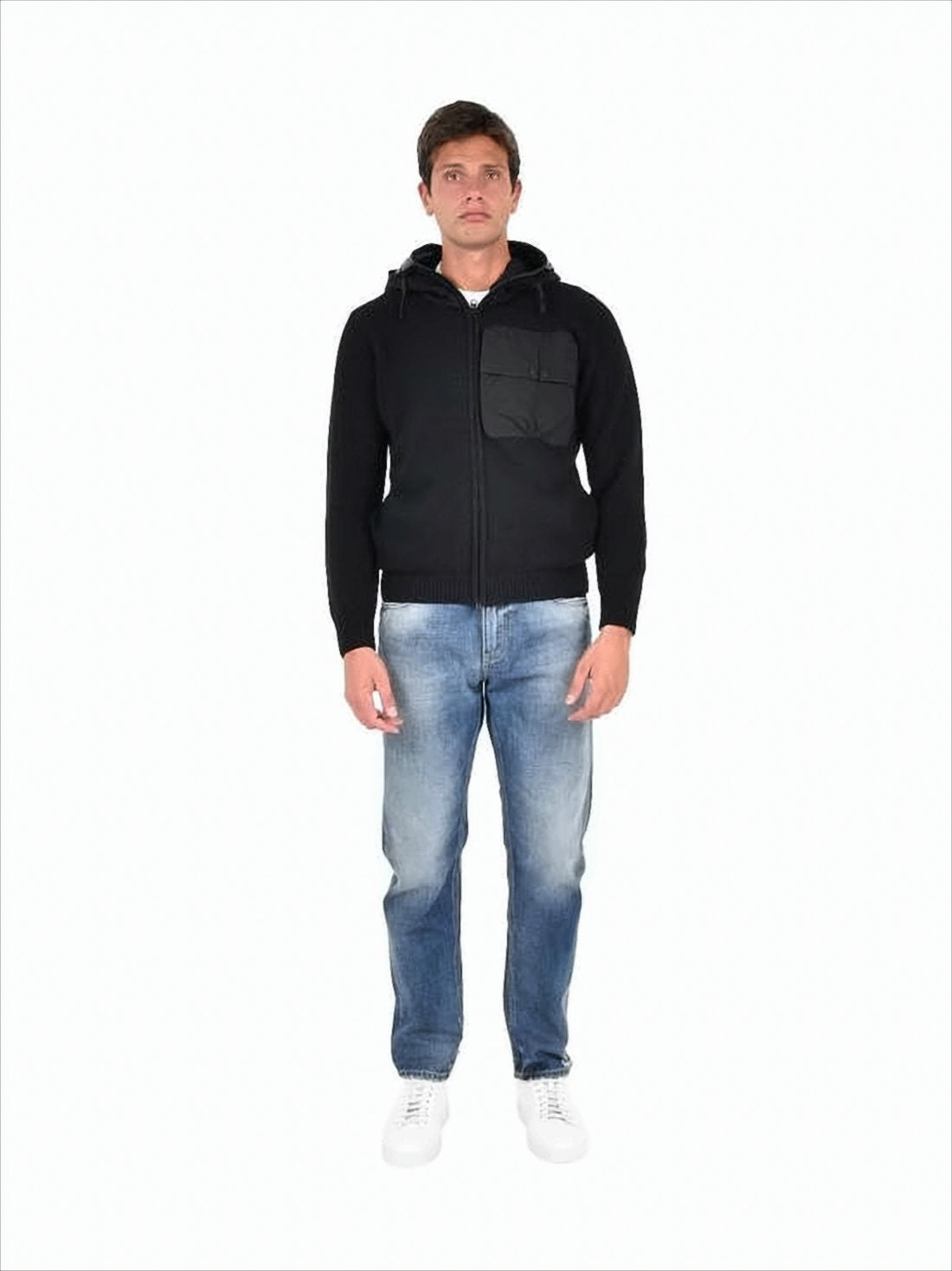 Exploratory Hooded Sweater with Integrated Goggles