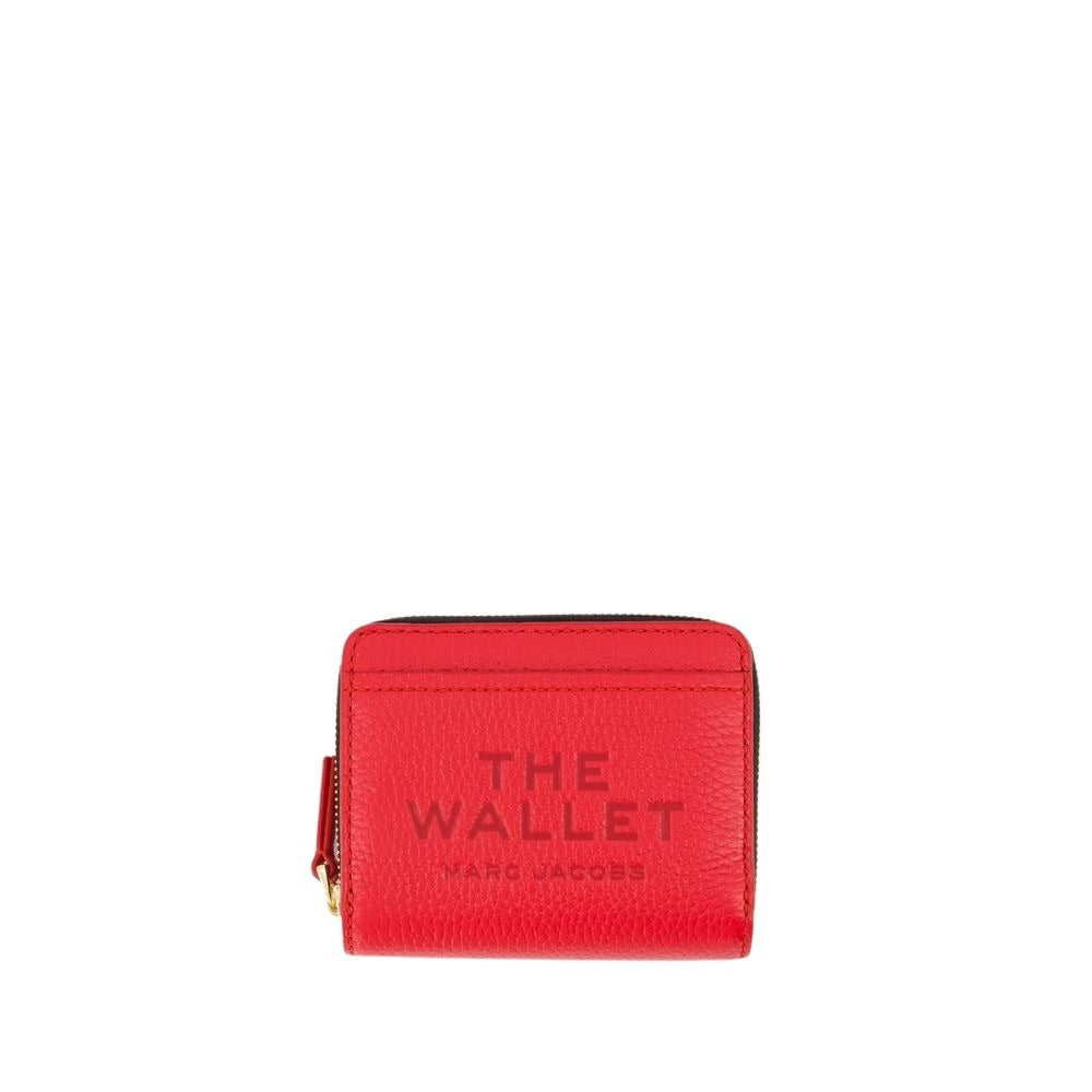 The Mini Compact Wallet - Leather - Red