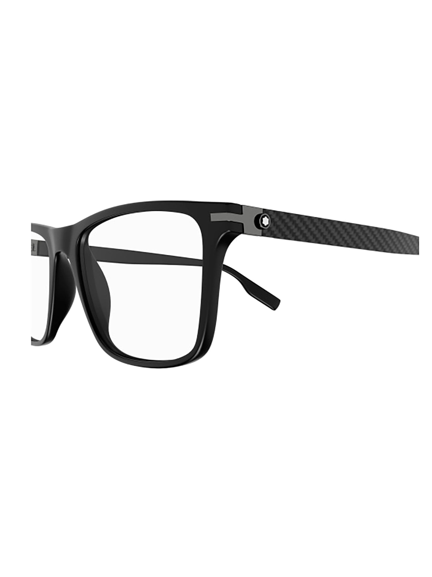 Rectangular Acetate Optical Frames with Carbon Fiber Accents