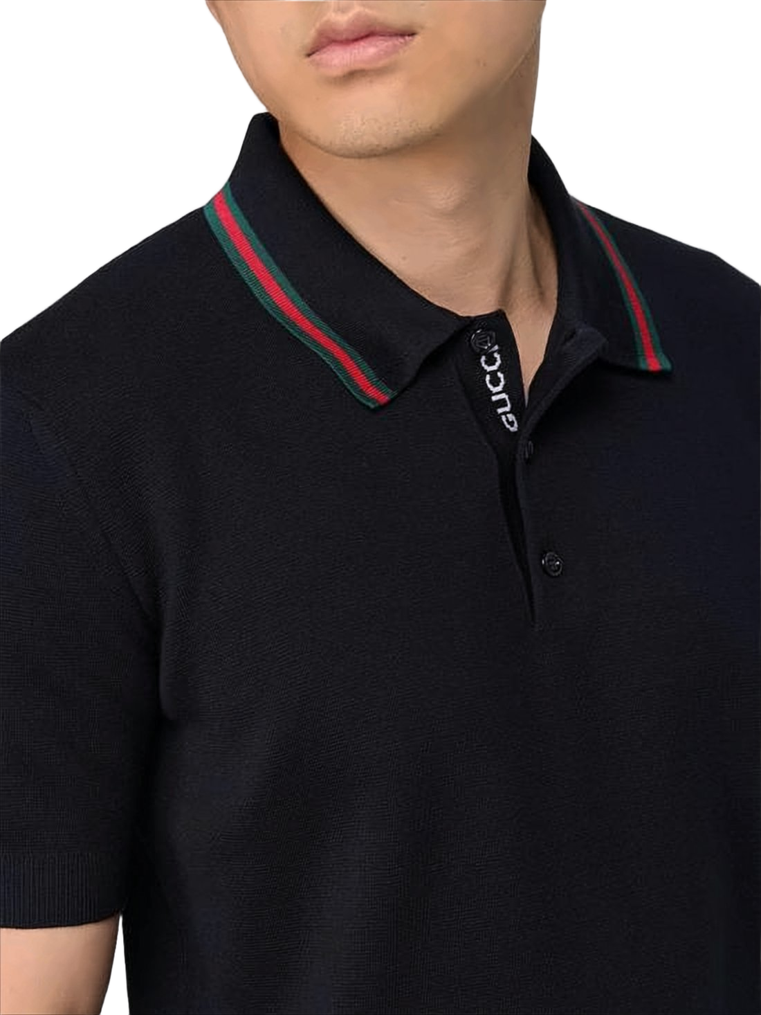 Short-Sleeved Polo Shirt with Iconic Stripe Detailing