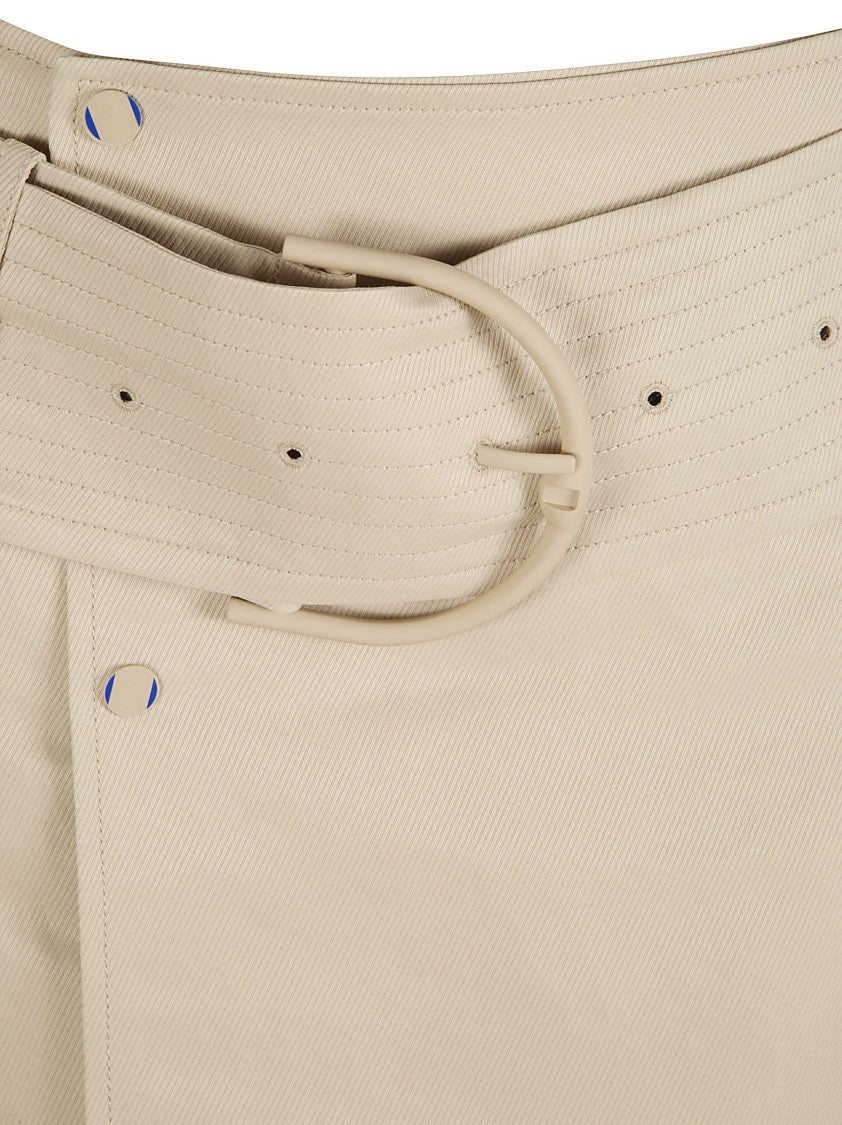 Structured Skirt With Wide Belt