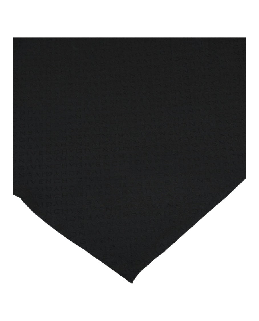 Logo Printed Silk Scarf