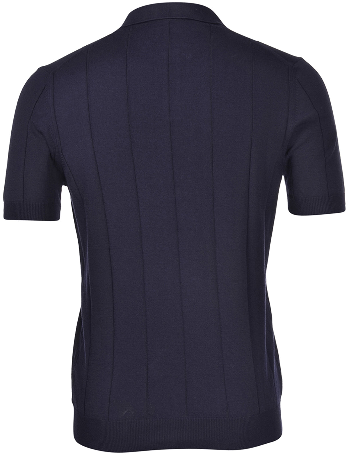 Contemporary Blue Cotton Polo Shirt