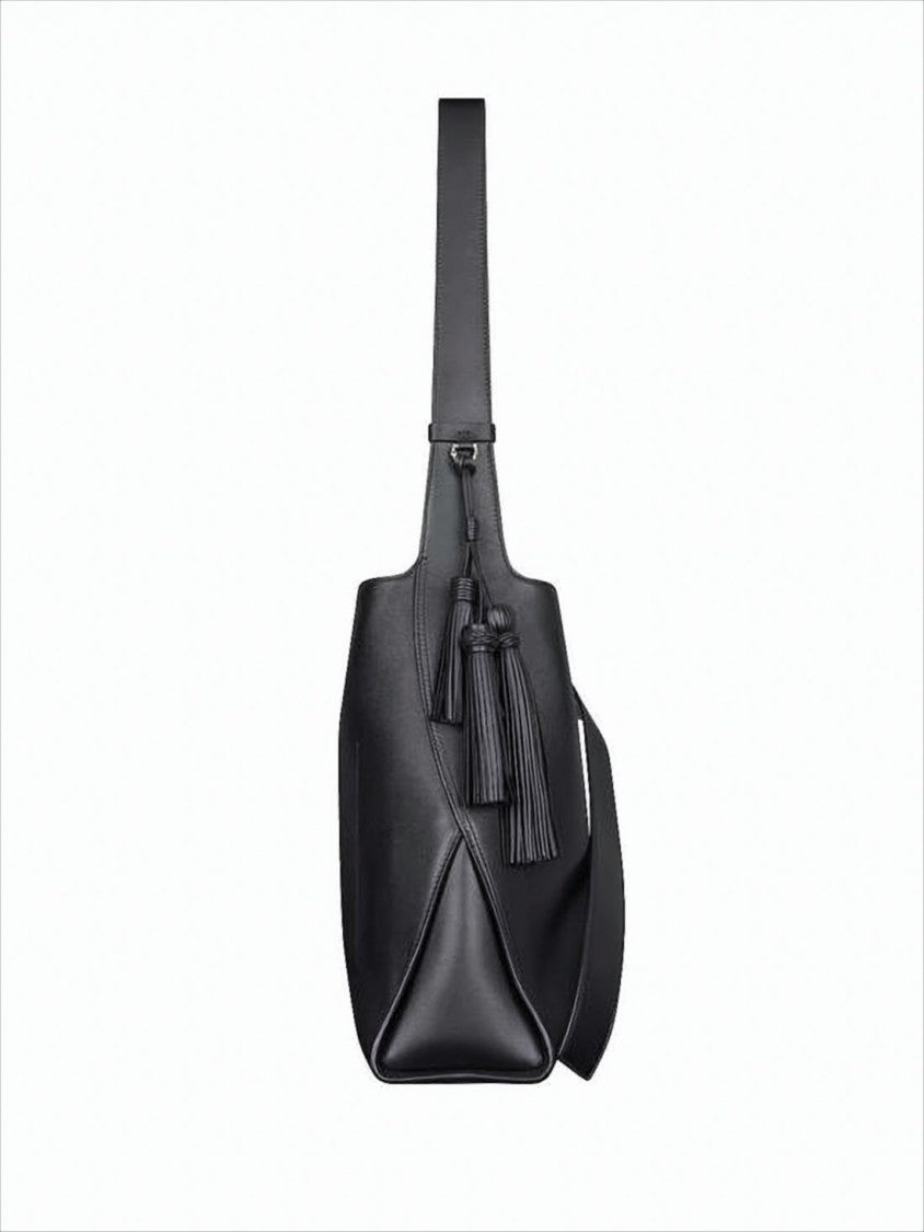 Smooth Calf Leather Tote Bag with Structured Silhouette