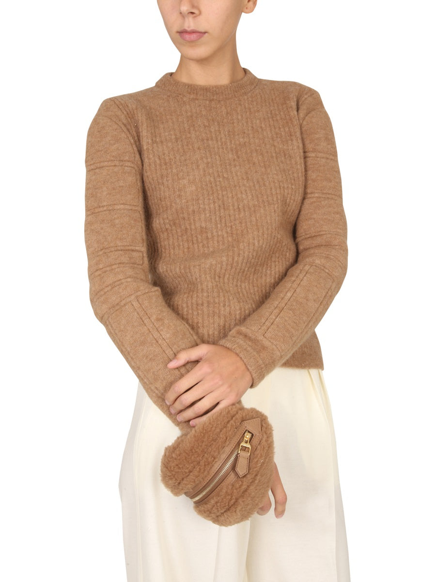 Stretch Mohair Yarn Knit Sweater