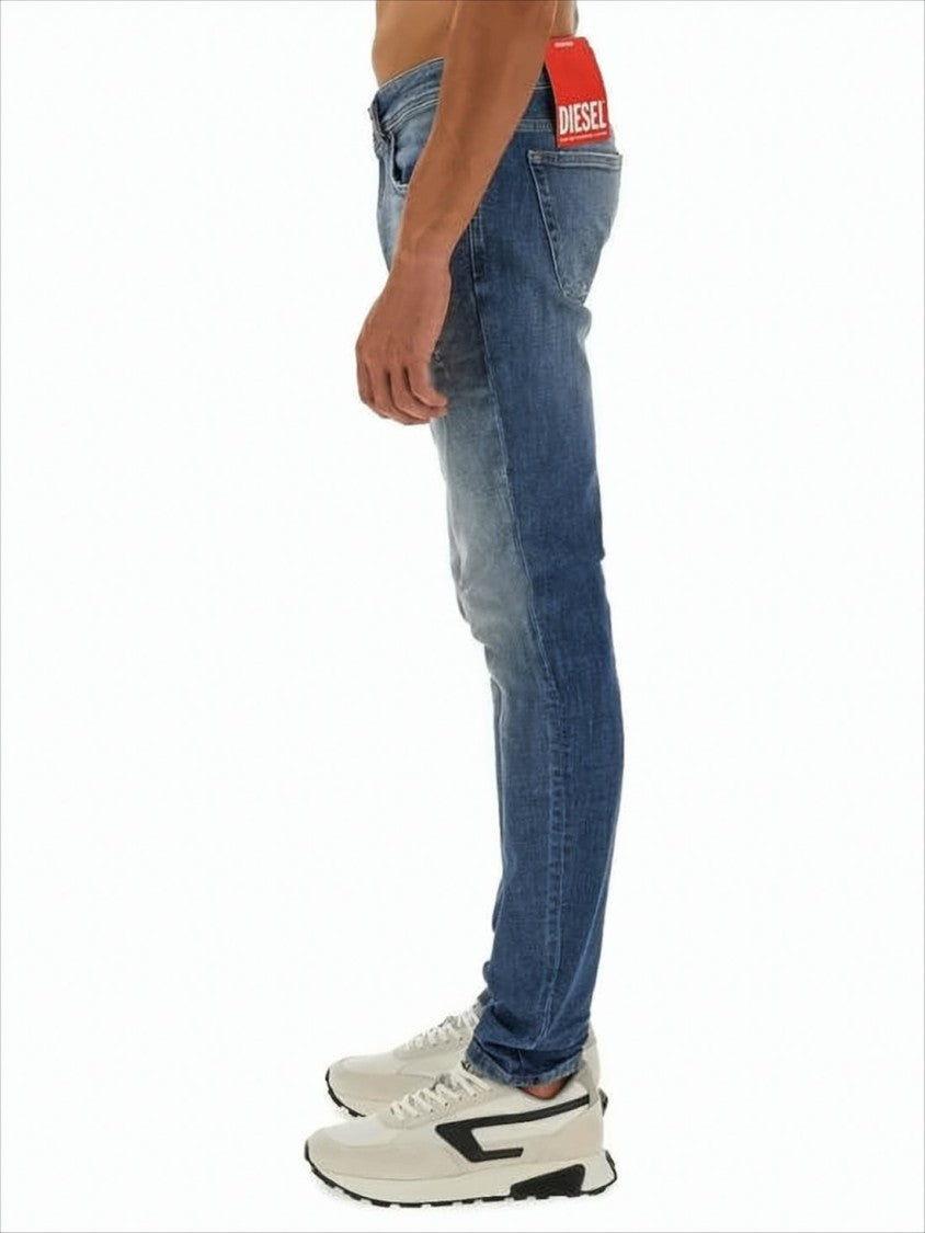 Slim Fit Denim Pants with Classic Five-Pocket Design