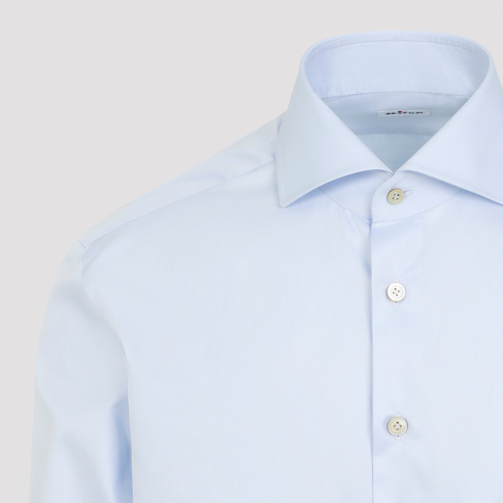 Blue Cotton Button-Up Shirt