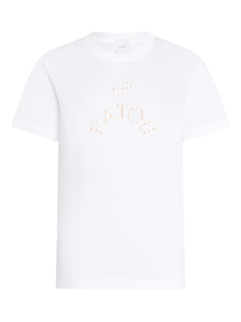 Logo Embroidered Crew Neck Top