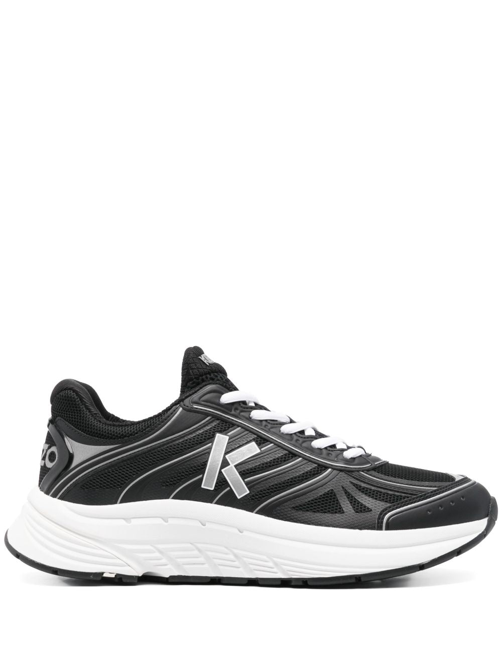 Mesh Panelled Black Kenzo Sneakers