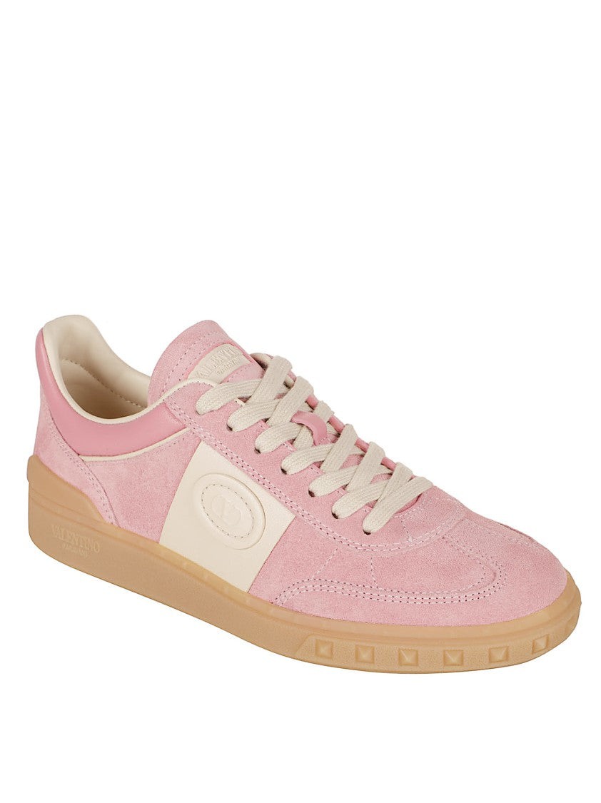 Light Pink Suede Sneakers