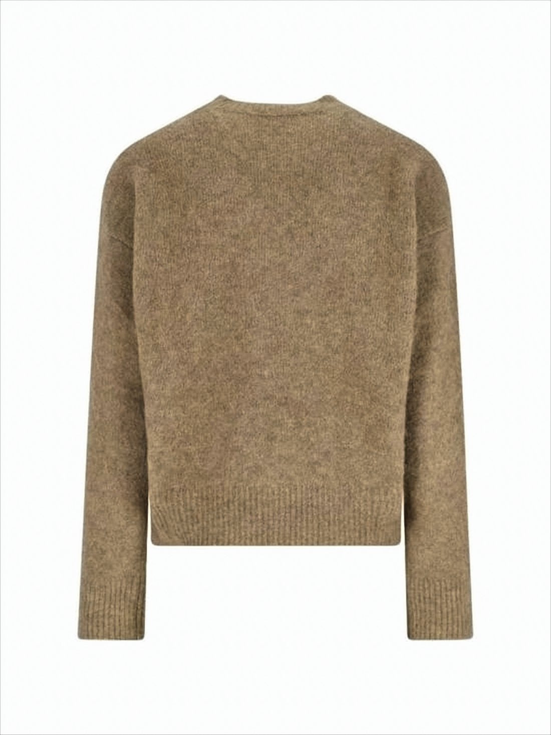 Cozy Sweater With Cropped Hem