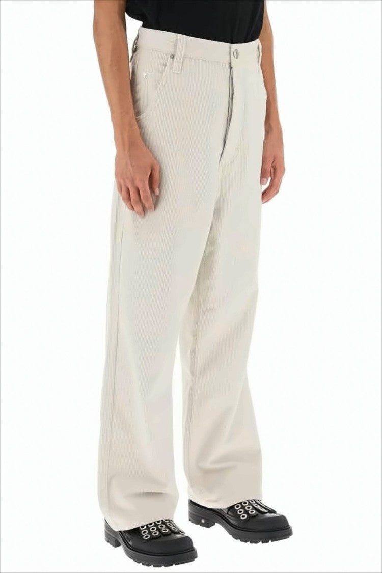 Straight-Leg Pants with Classic Five-Pocket Design