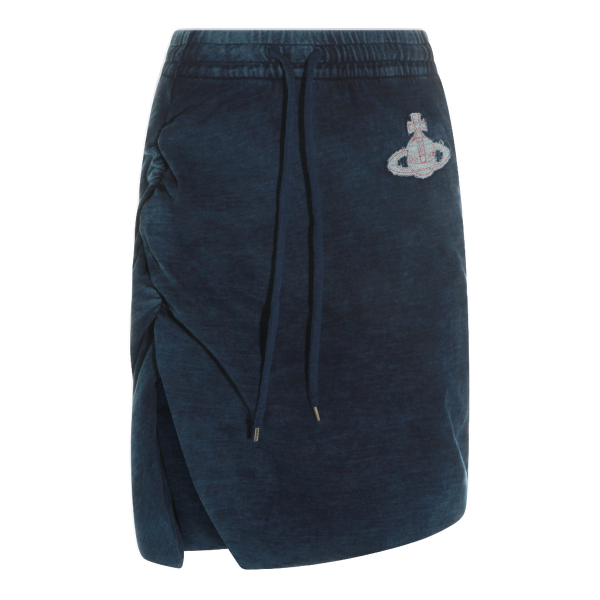 Ruched Detail Skirt with Adjustable Drawstring