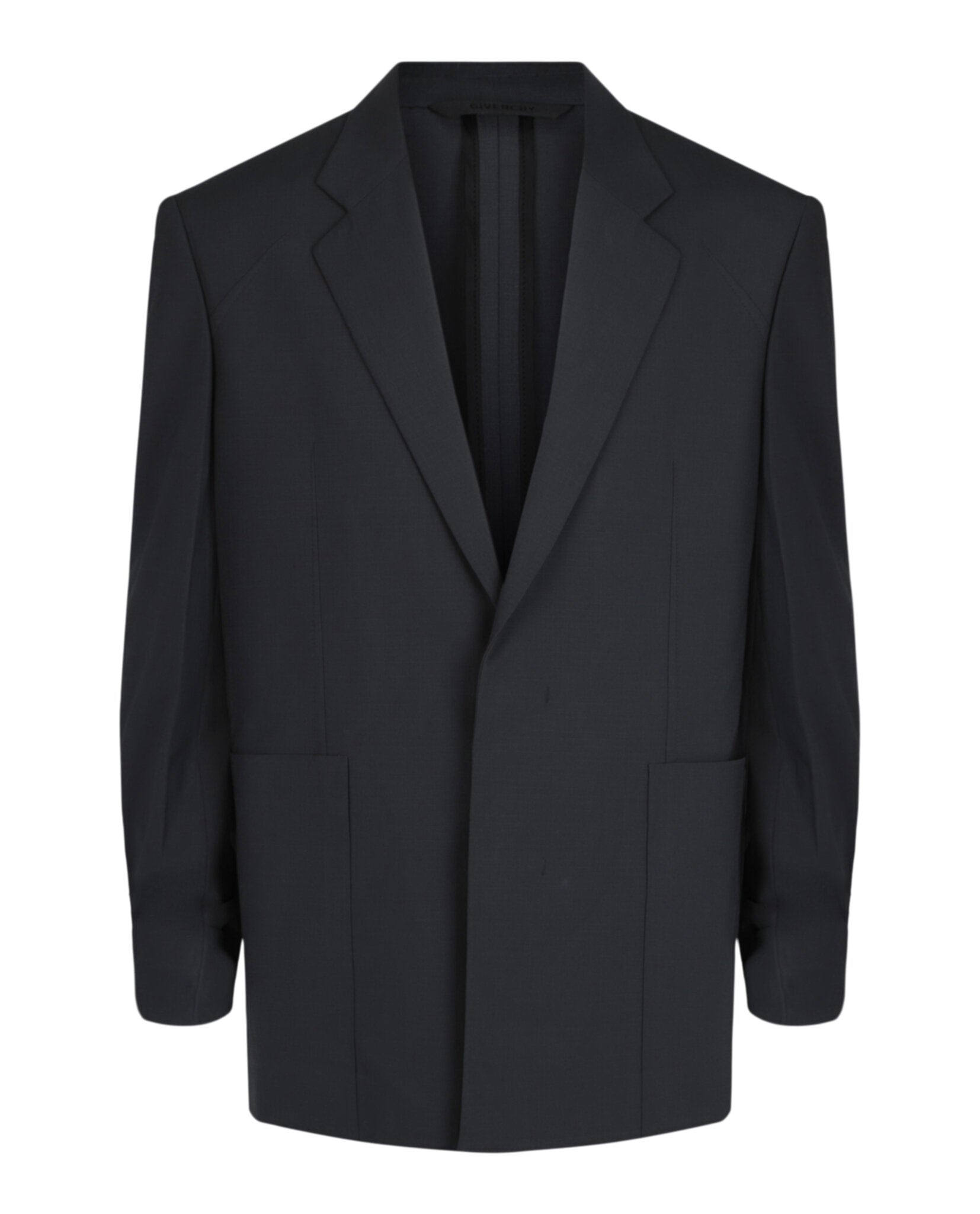 Boxy Fit Single-Button Blazer