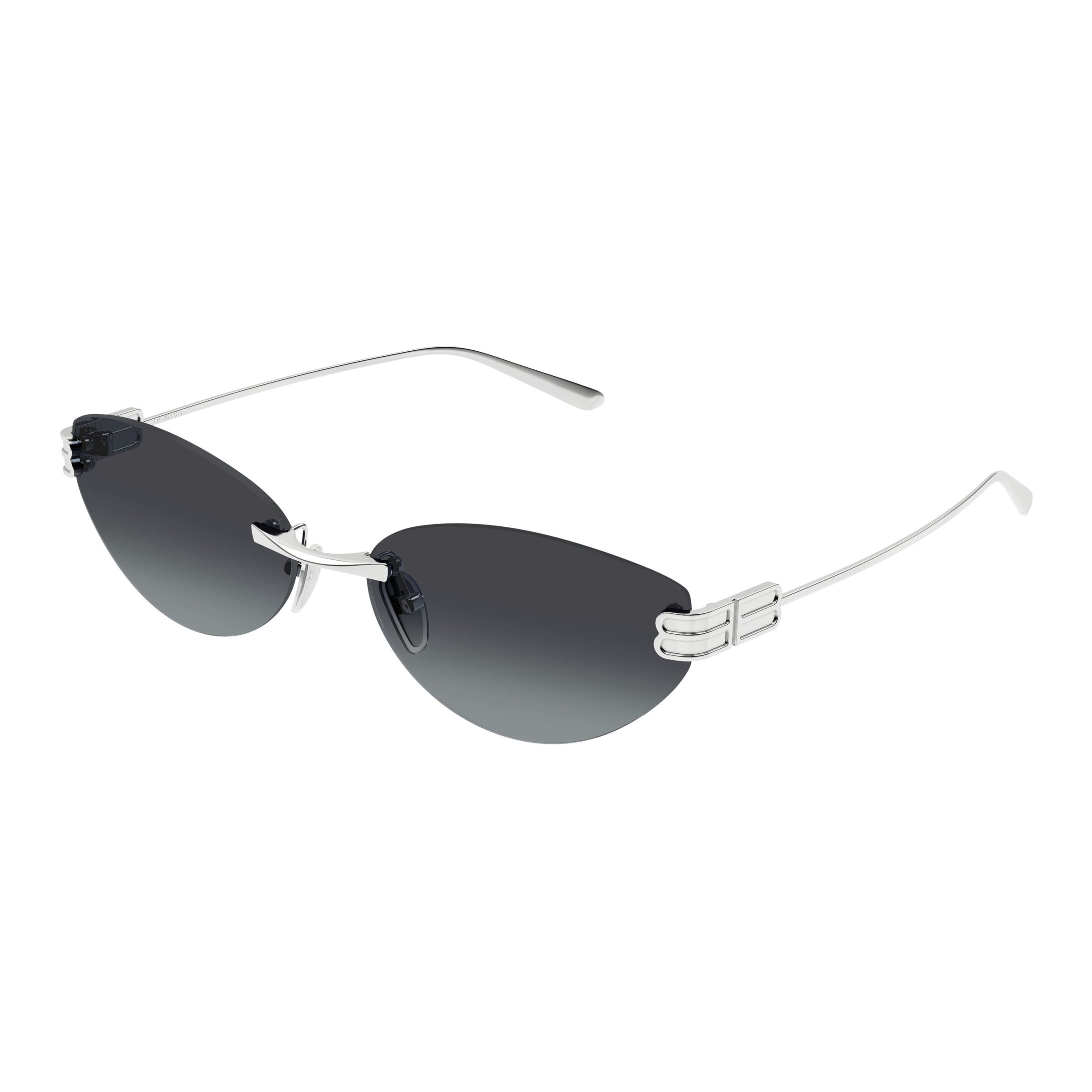 Rimless Sunglasses With Double-Bar Temples And Gradient Lenses