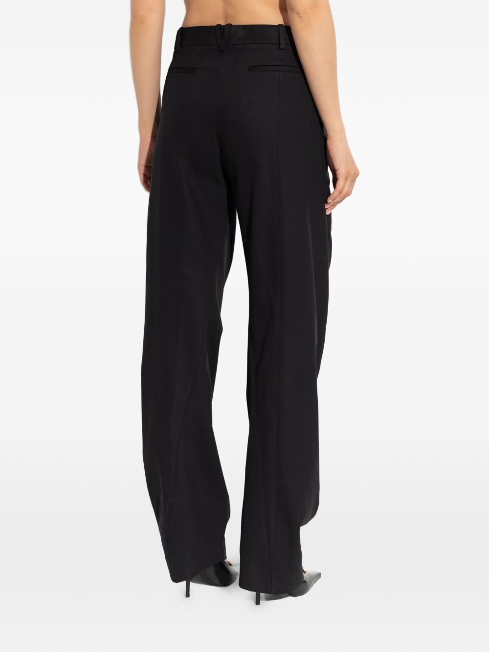 High-Waisted Wide-Leg Trousers