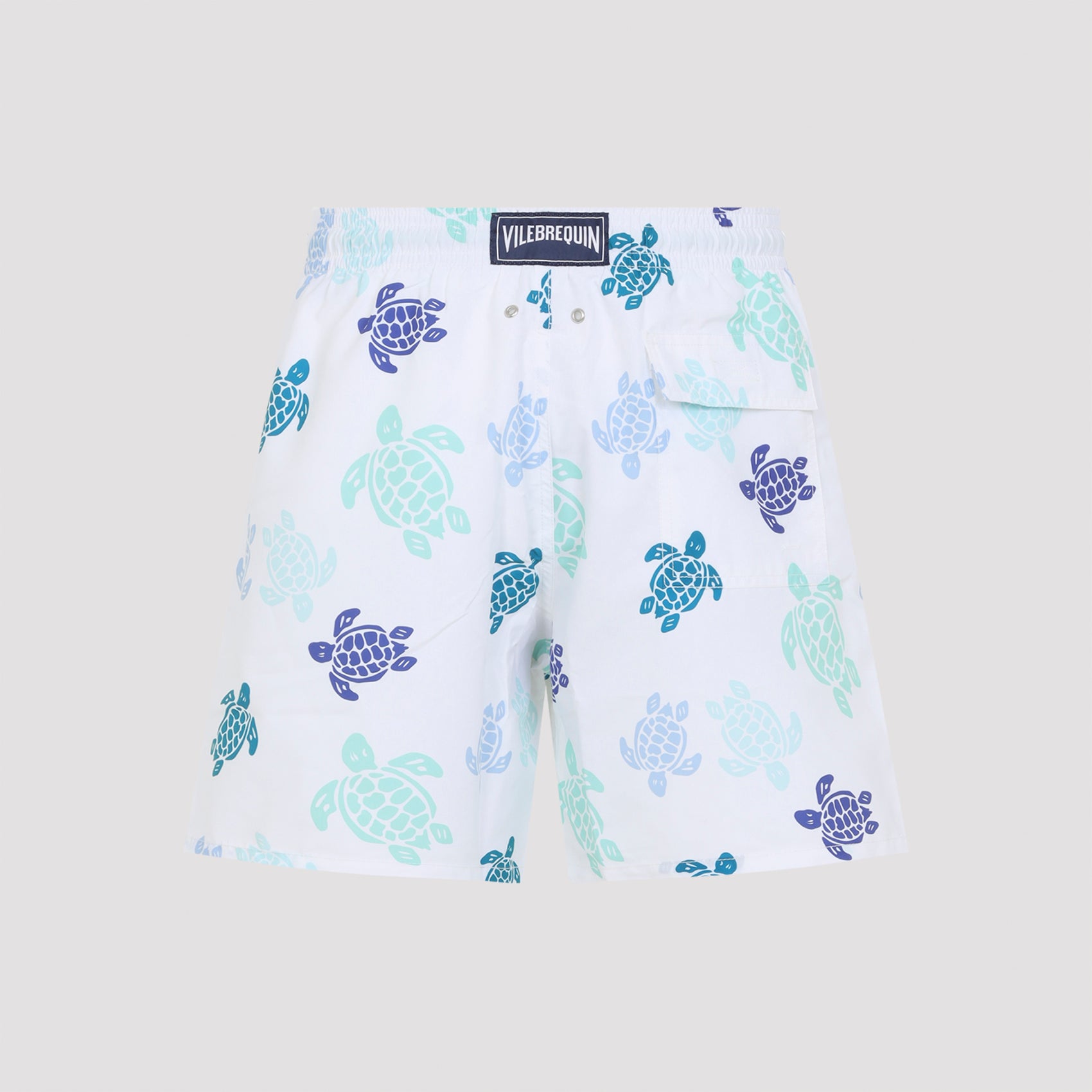 Swim Shorts with Sea Turtle Pattern