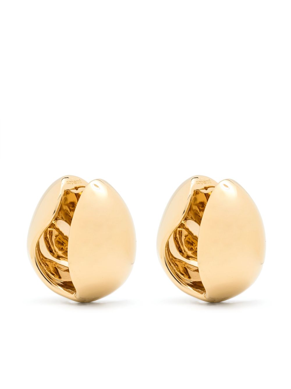 Xl Creole Earrings In Polished Gold-Brass Design