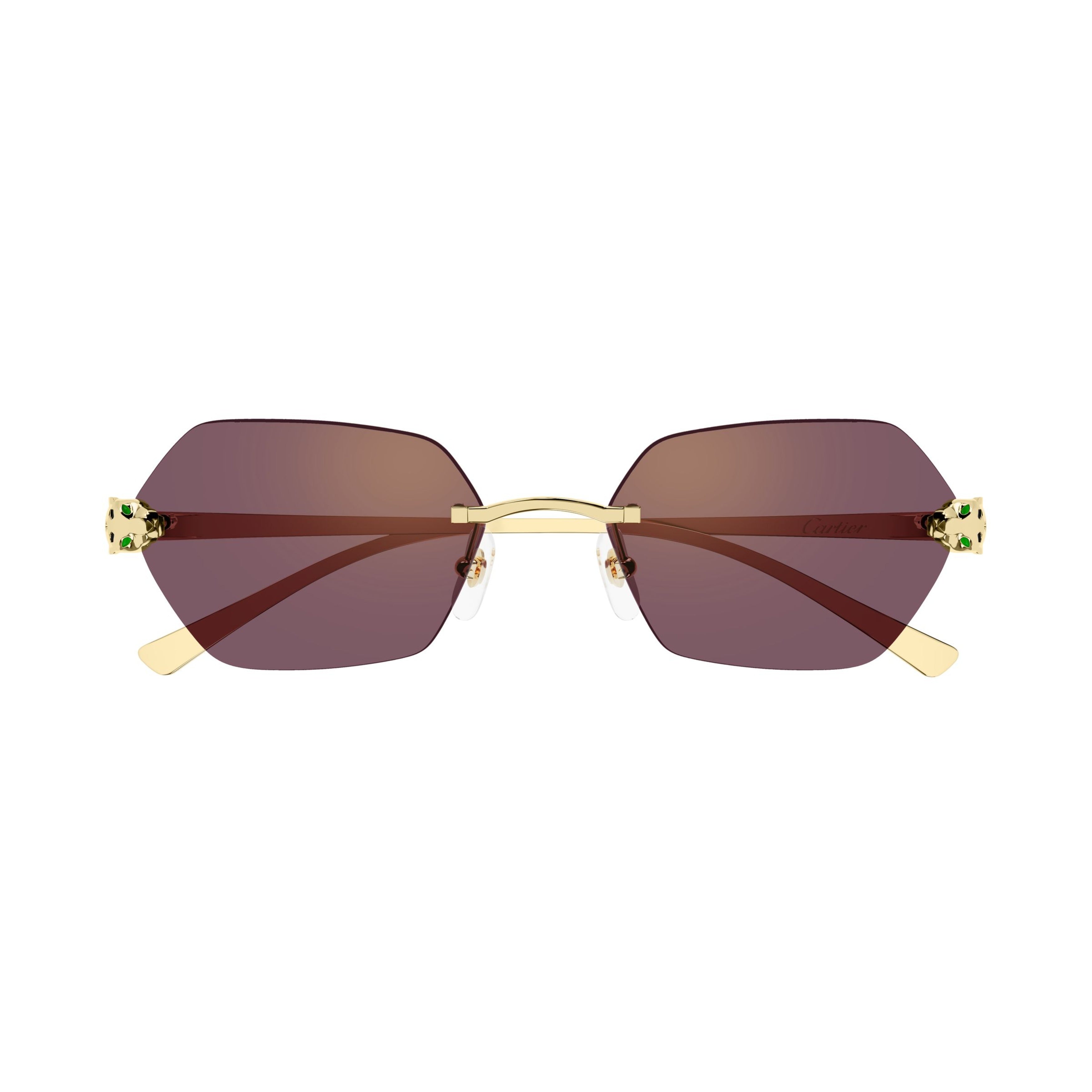 Ct0636s Rimless Hexagonal Sunglasses