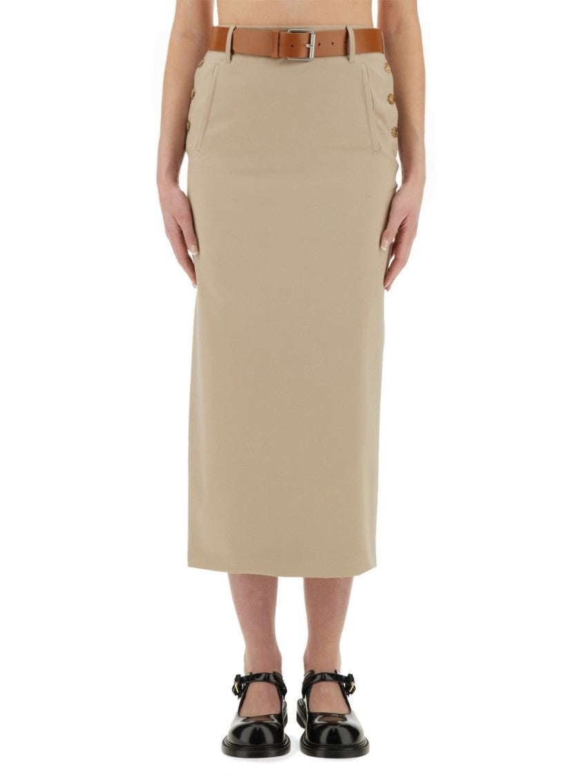 "Tailored Twist" Long Skirt