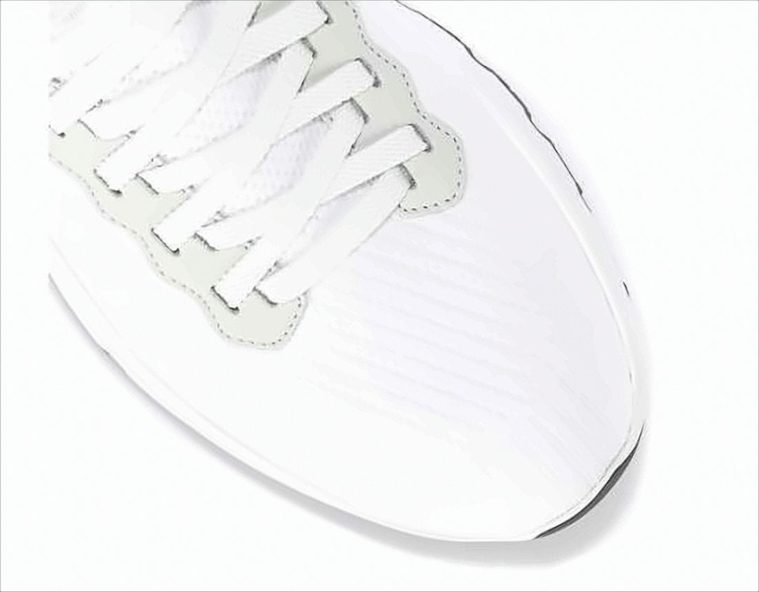 White Knitted Sneakers with Streamlined Silhouette