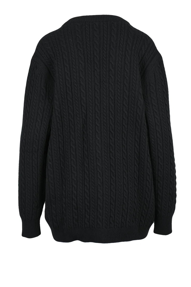 Wool Cardigan - Black