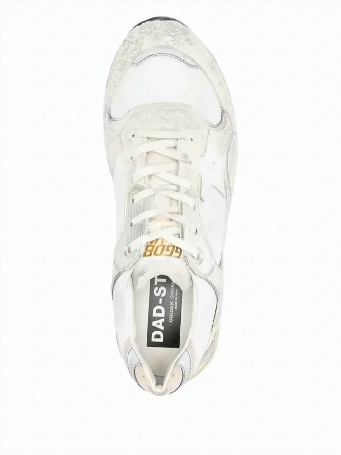 Distressed Low-Top Sneakers With Signature Star Detail
