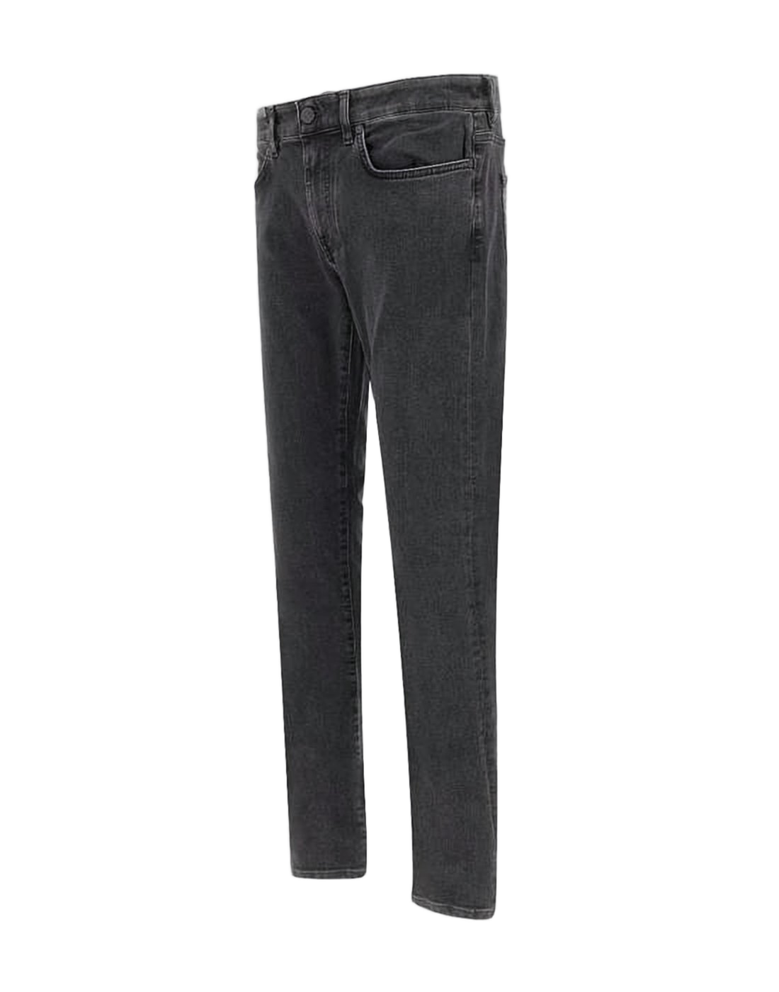 Slim Fit Black Denim Pants