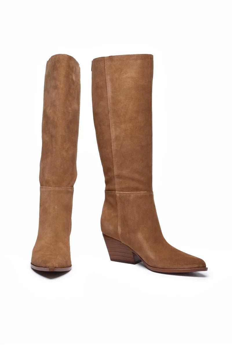 Suede Boots - Brown
