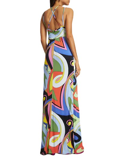 Multicolour Viscose Jersey Dress