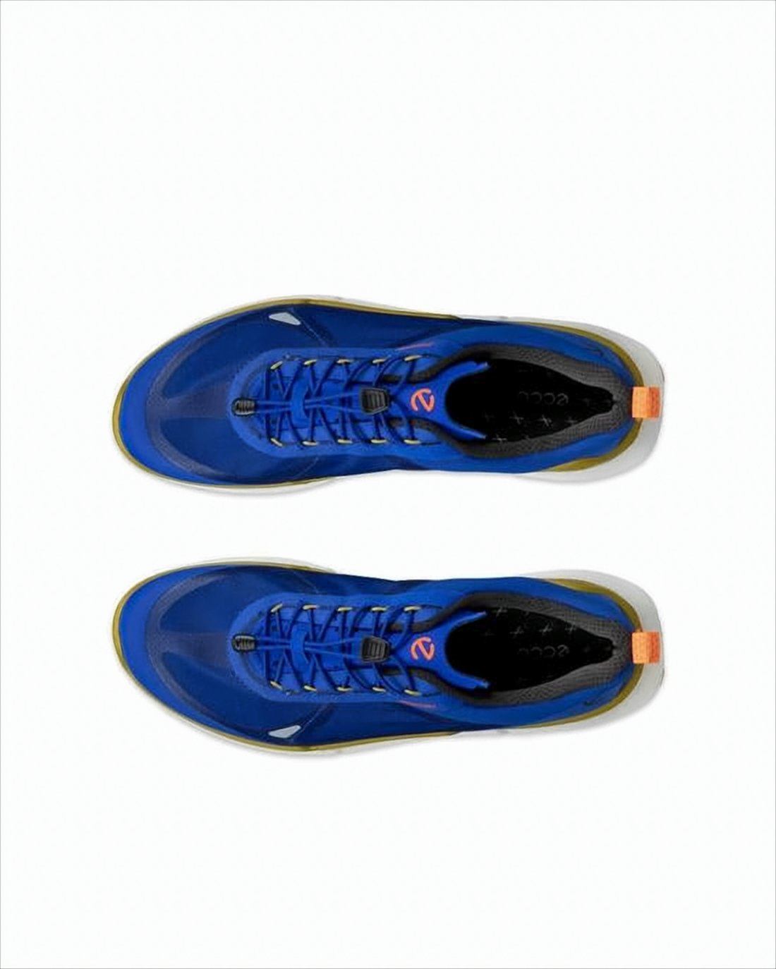 Sleek Blue Fabric Sneakers
