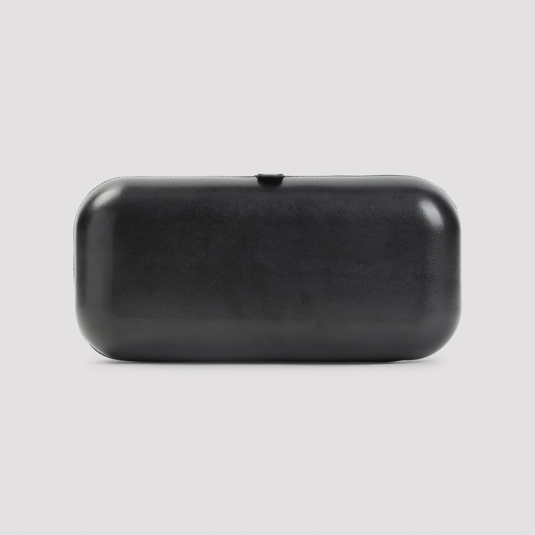 Black Polyurethane Shoulder Bag