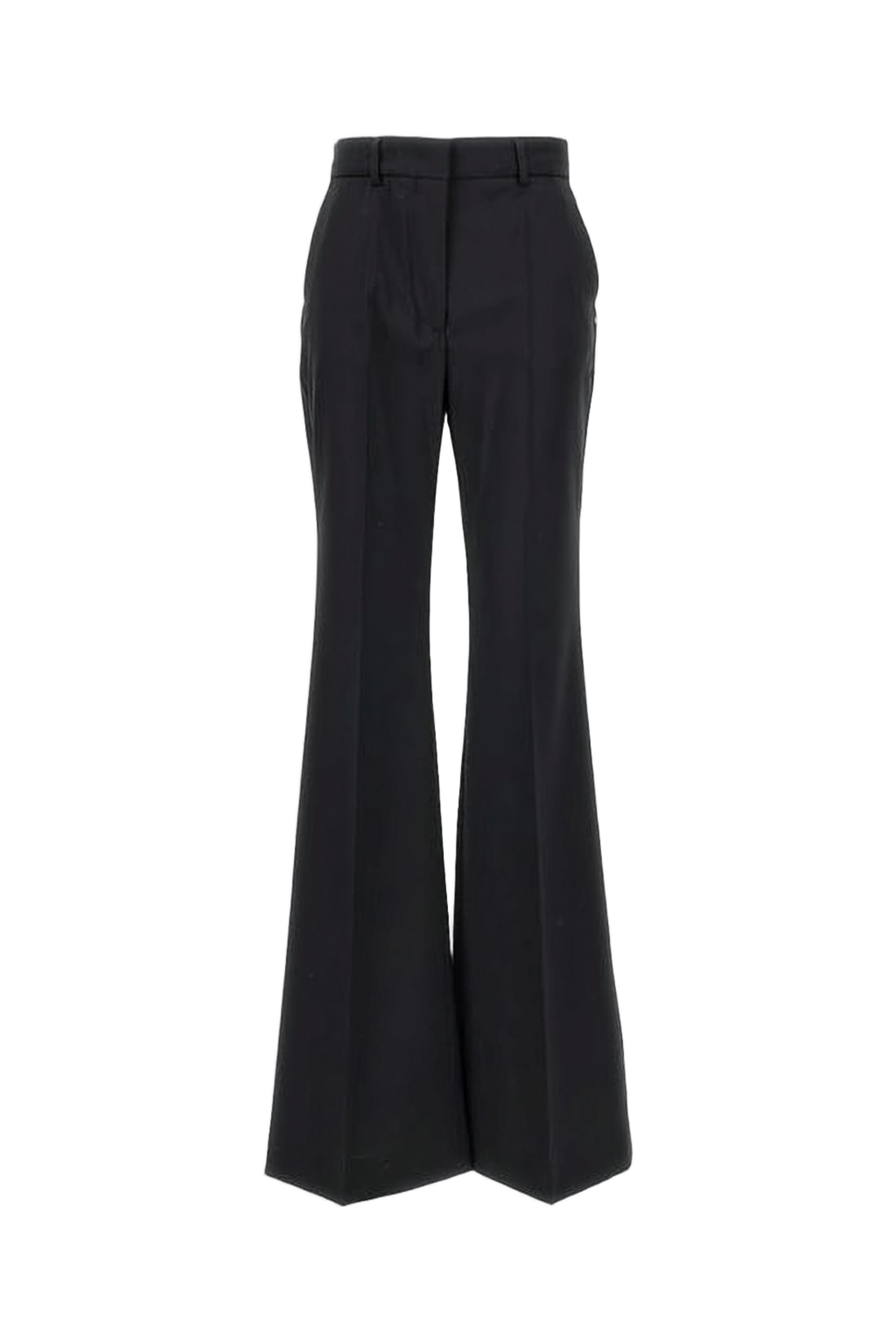 High-Waisted Wide-Leg Suit Pants with Structured Silhouette
