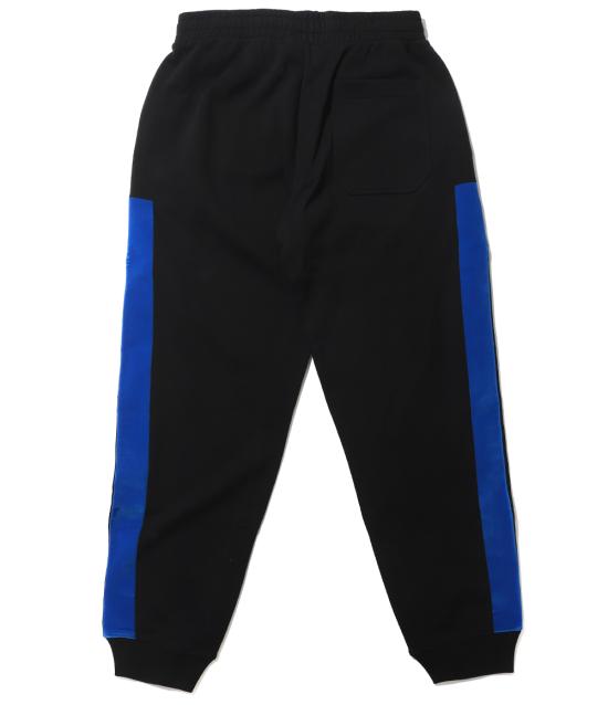 Relaxed-Fit Jogger Pants with Bold Blue Stripes