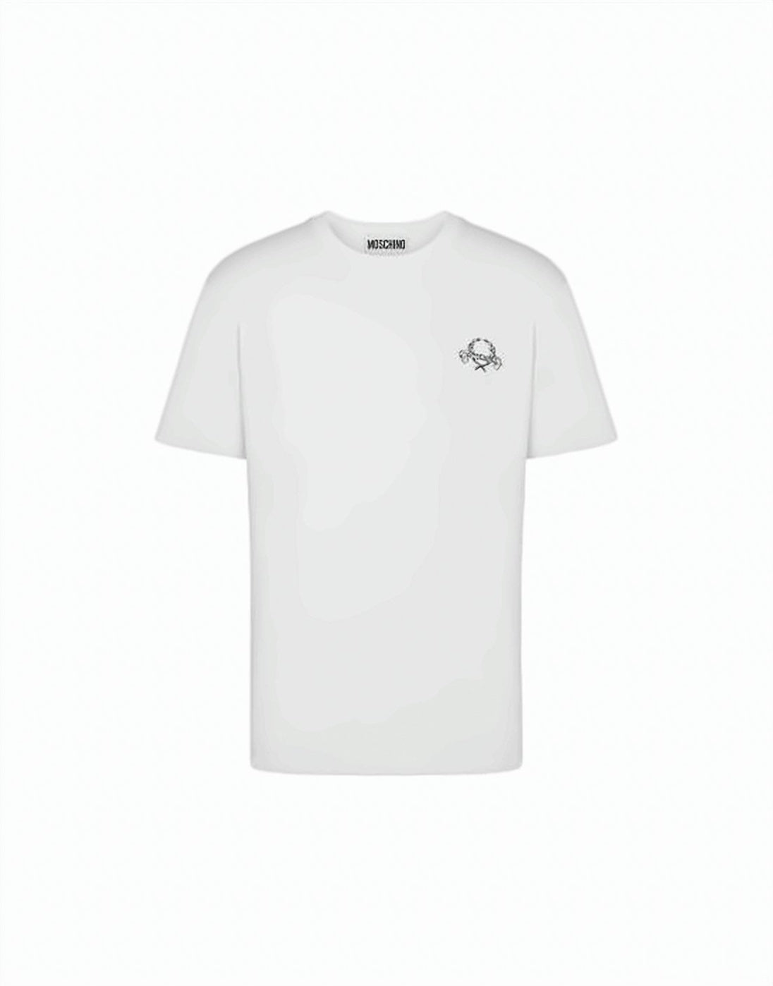 White Short-Sleeve Cotton T-Shirt
