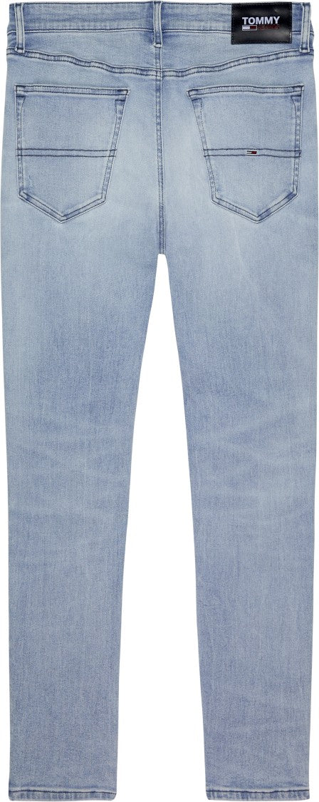 Light Blue Cotton Blend Jeans