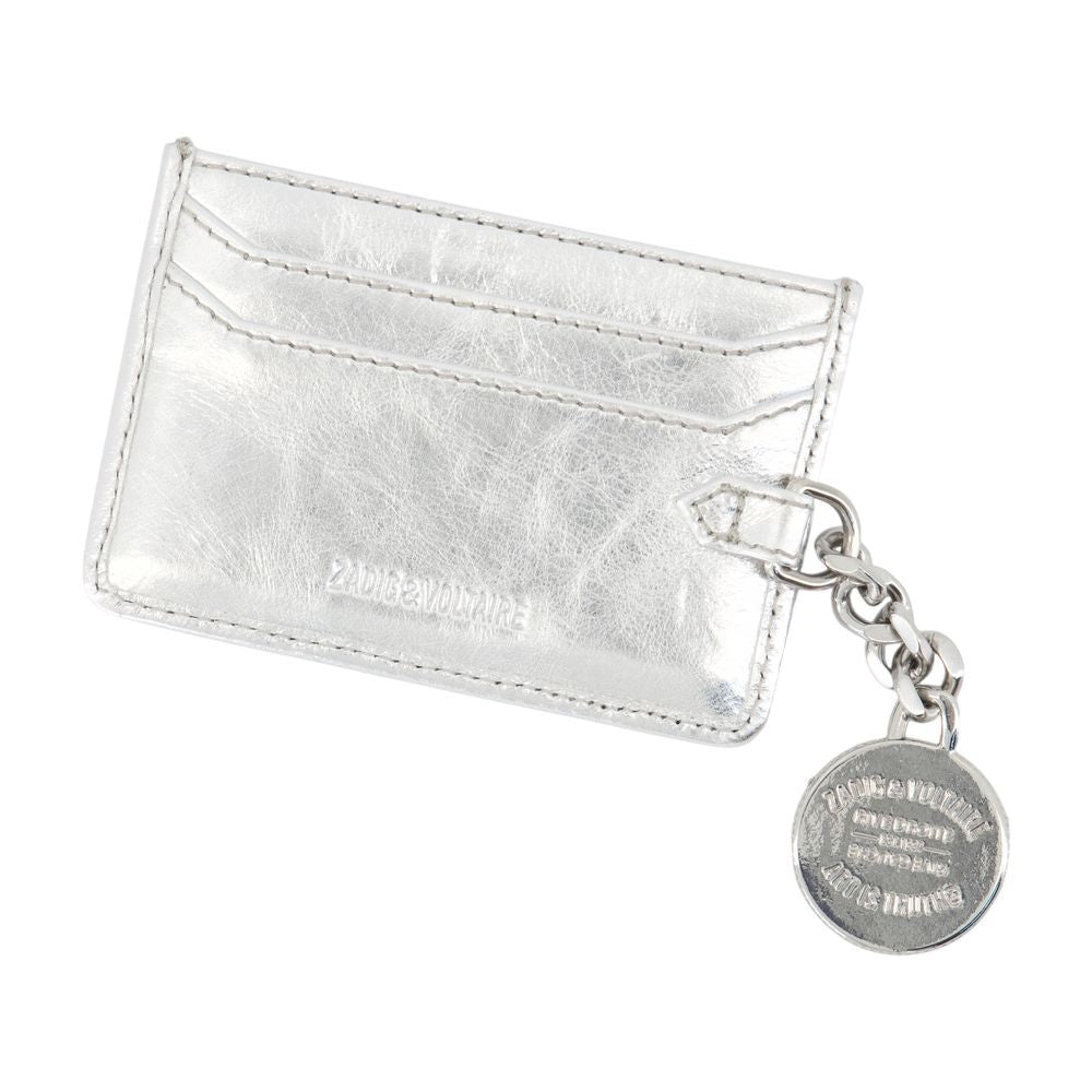 Sunny Pass Card Holder - Leather - Silver