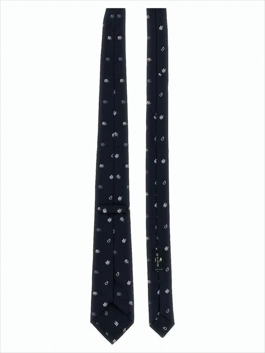 Silk Necktie with Subtle Motifs