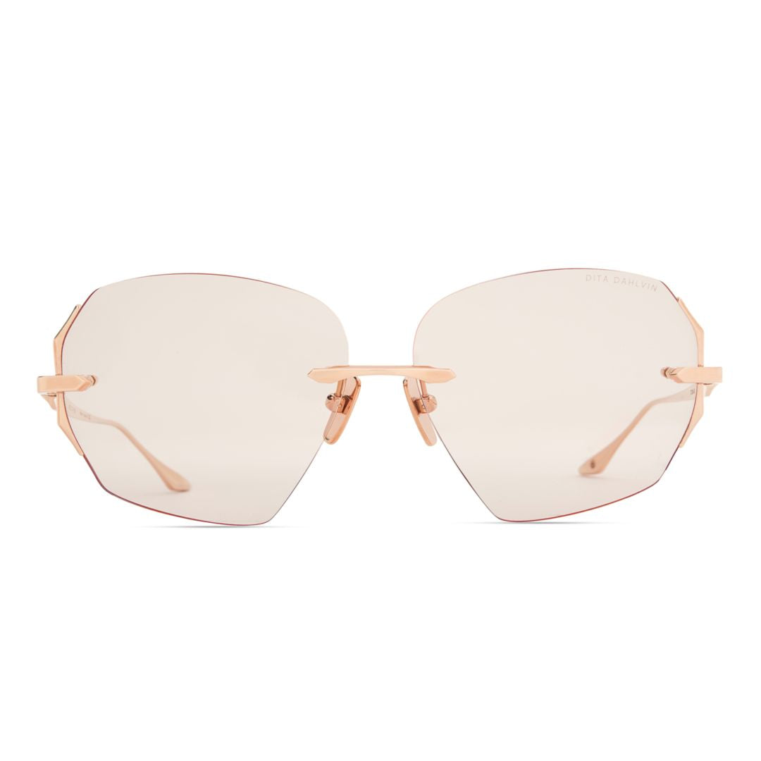 Dahlvin Rimless Sunglasses with Irregular Lenses