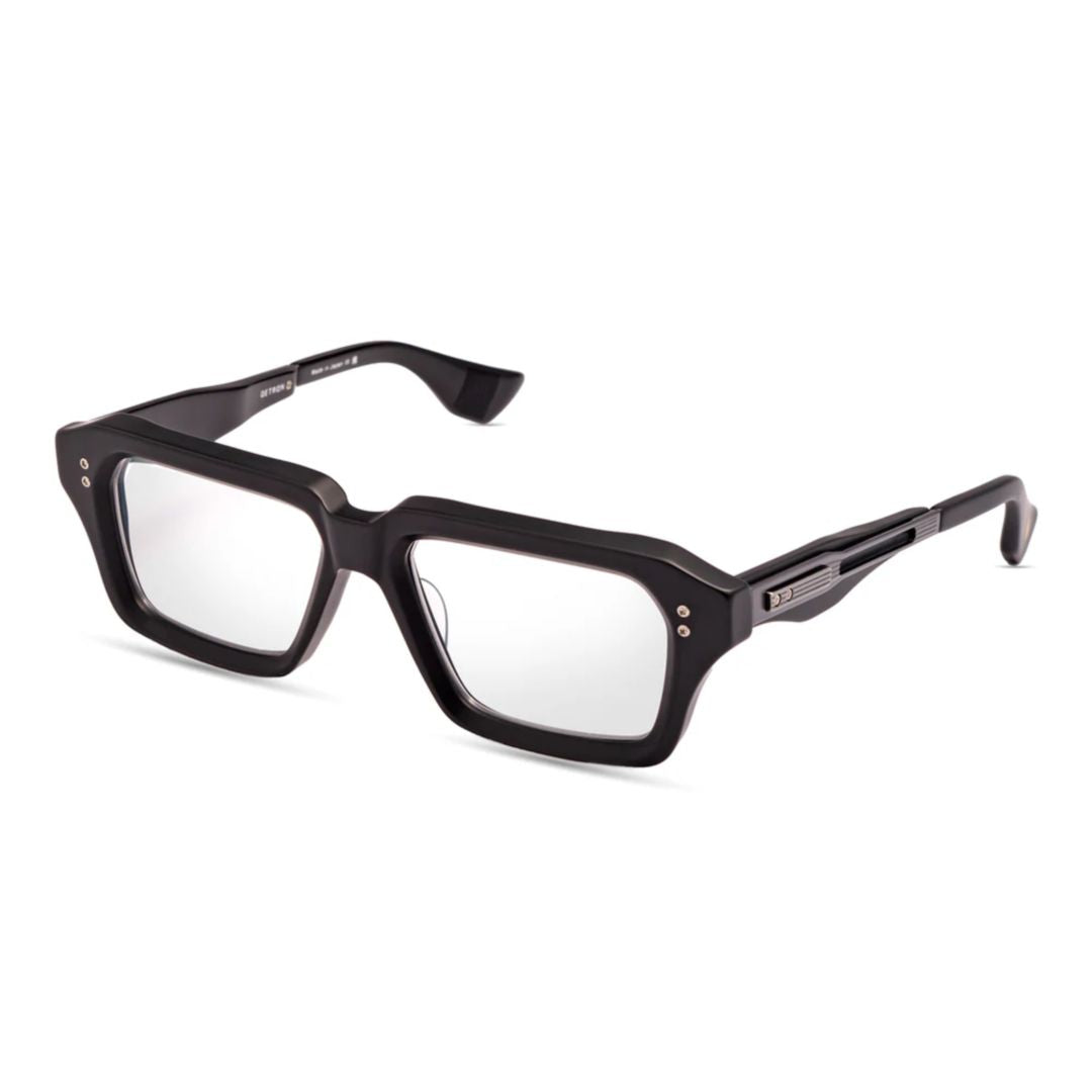 Detron Bold Rectangular Frame Sunglasses with Distinctive Metal Accents