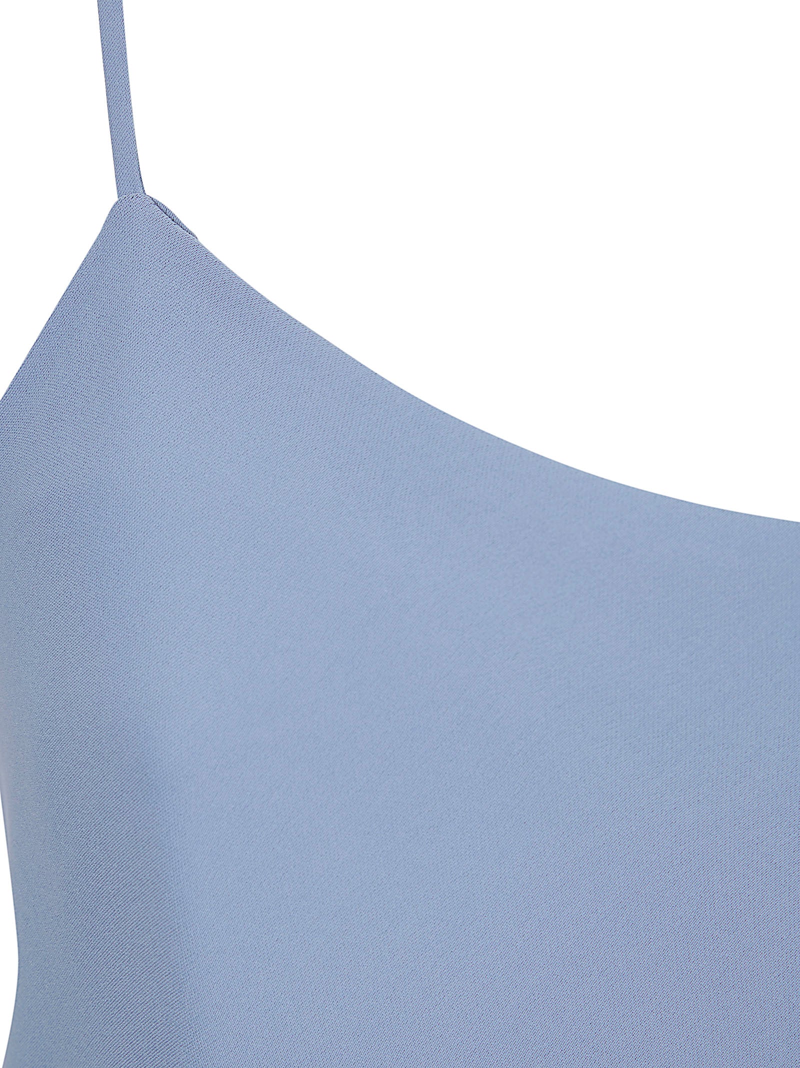Sleeveless Blue Top with Spaghetti Straps