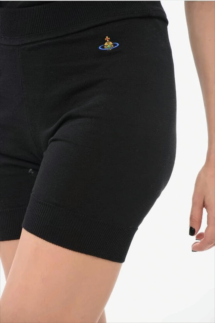 High-Waisted Cotton Shorts with Smooth Finish