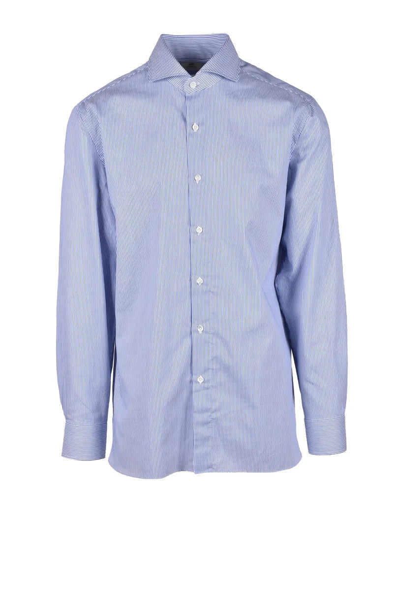 Cotton Shirt - White/Blue