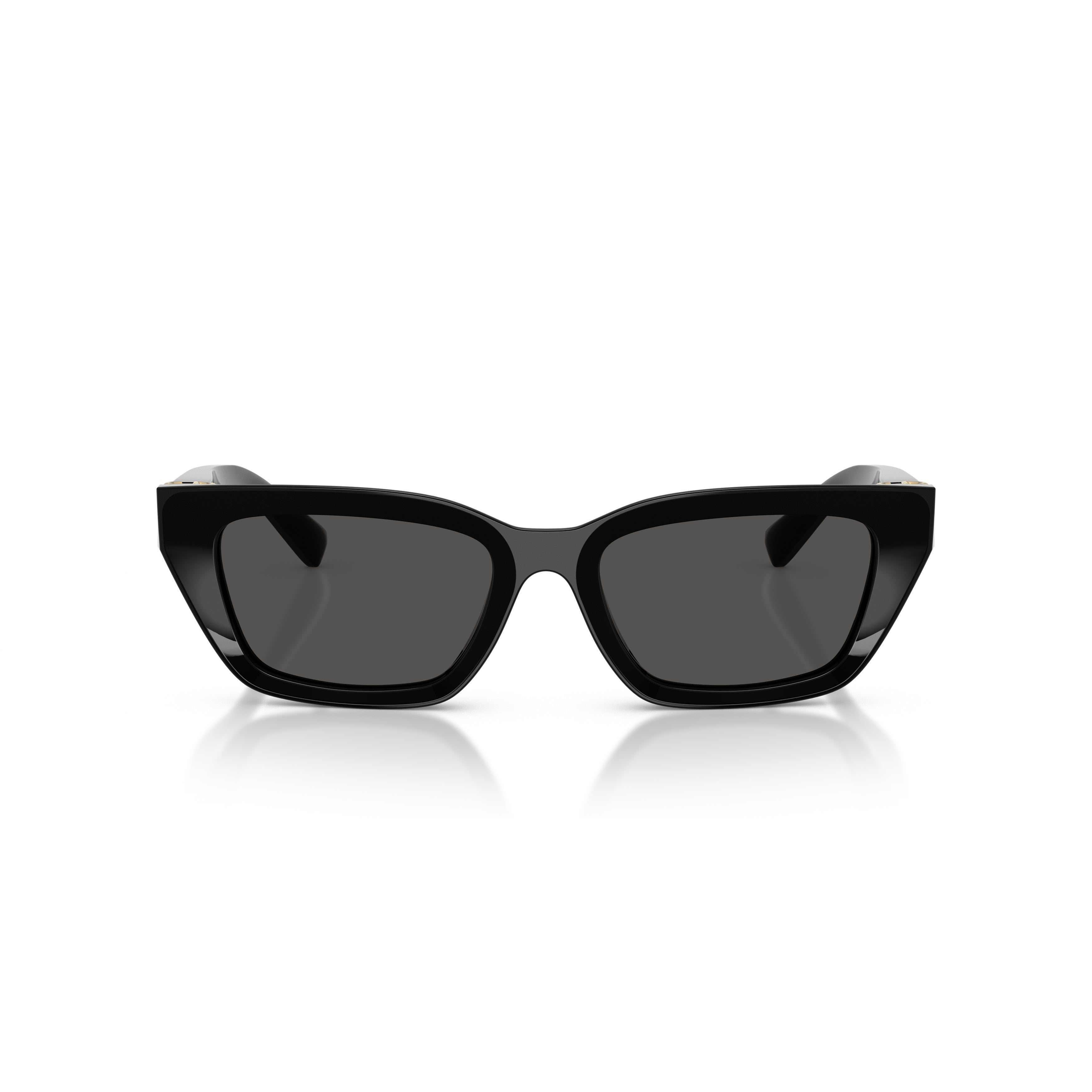0dg4532 Rectangular Sunglasses with Glossy Black Frame