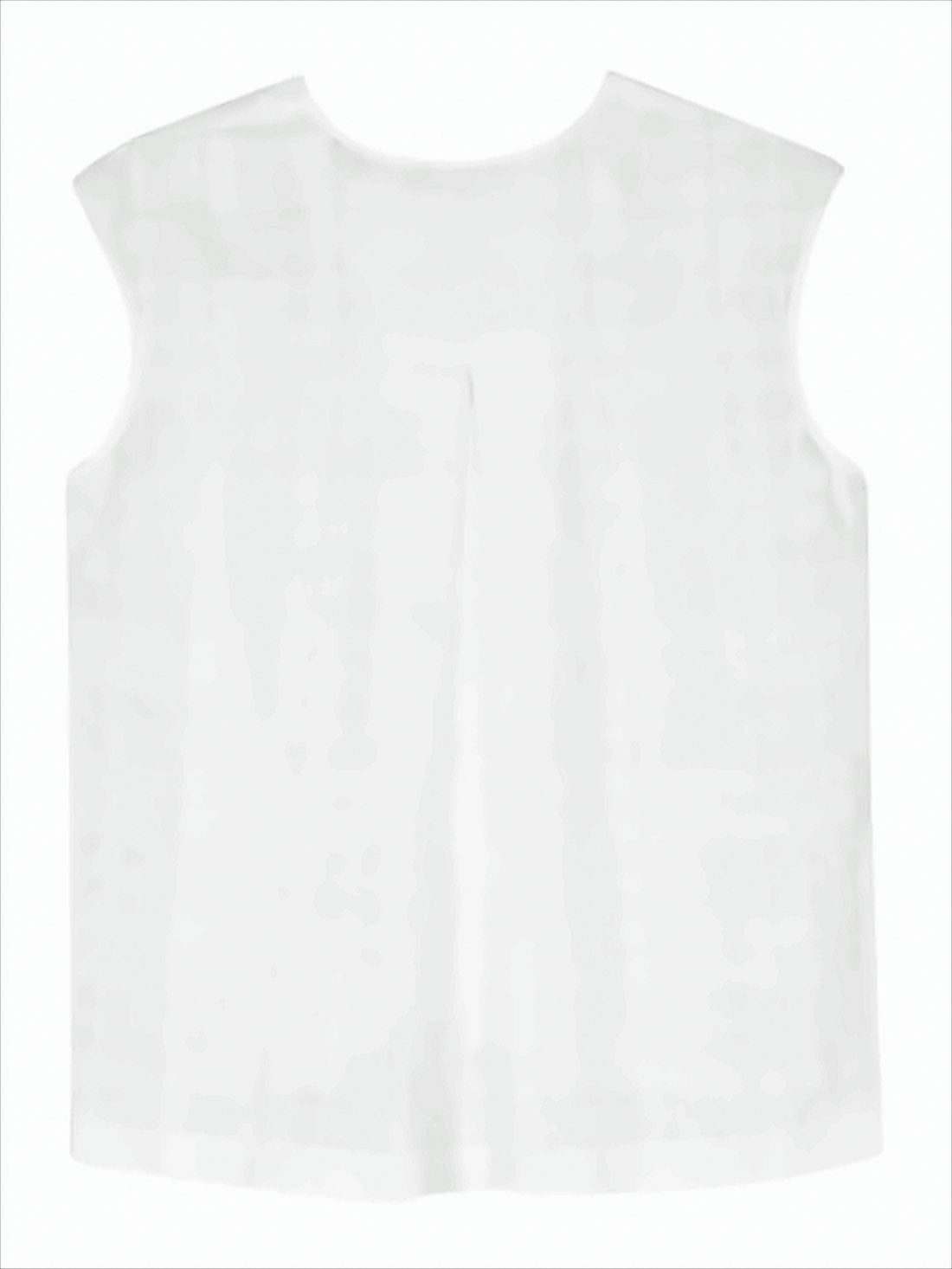 Linen-Cotton Blend Sleeveless Top