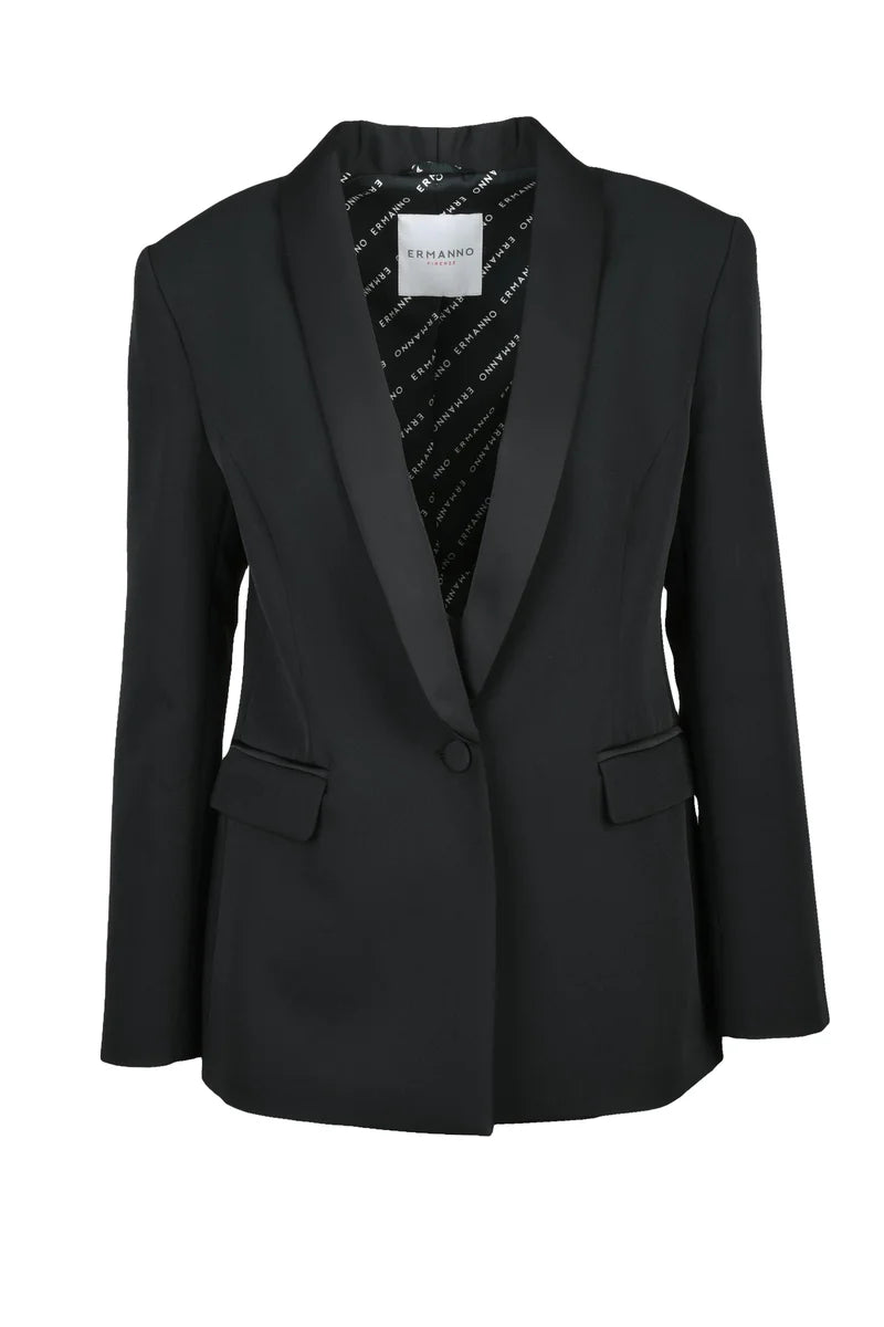 Tuxedo Jacket - Black