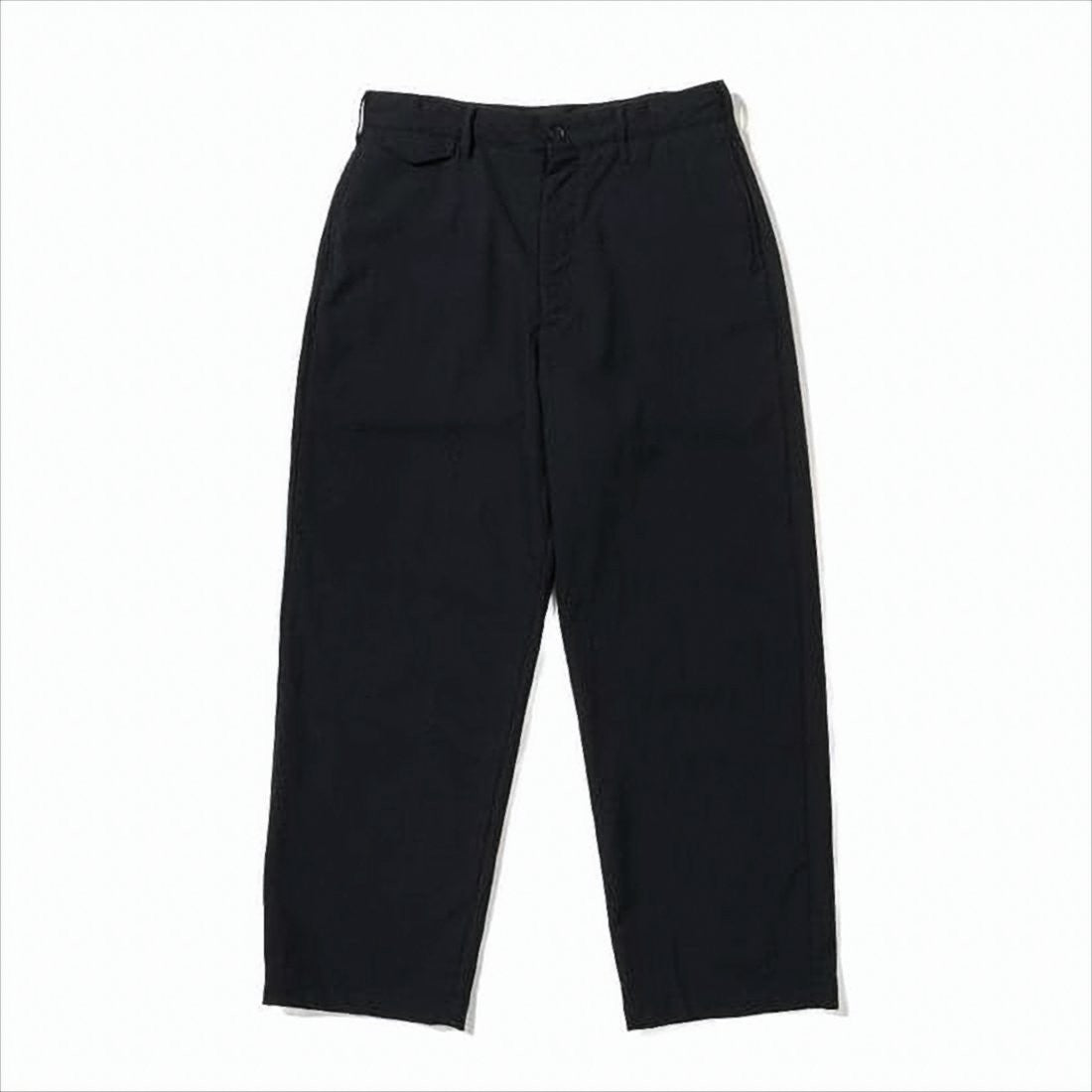 Straight-Leg Wool Pants With Flap Pockets And Tailored Design