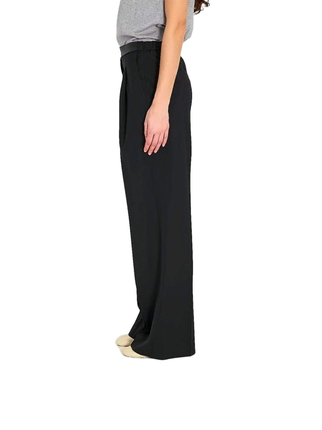 Wide-Leg Suit Pants With High Waist
